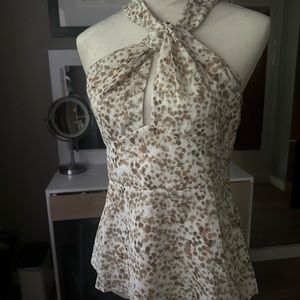 Banana Republic Peplum Halter-neck Size 4